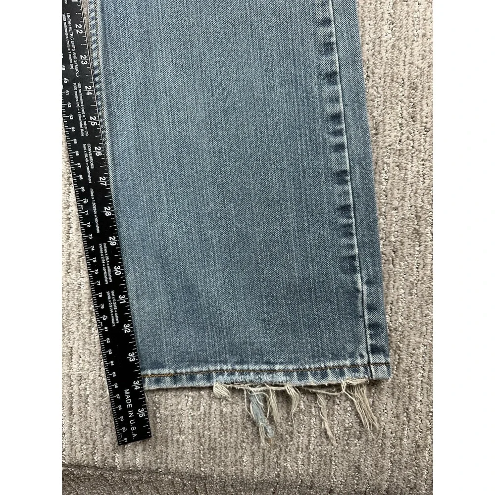 Levi's 527 Bootcut Jeans Mens 32x34 Blue Faded Distressed Thrashed Denim Grunge